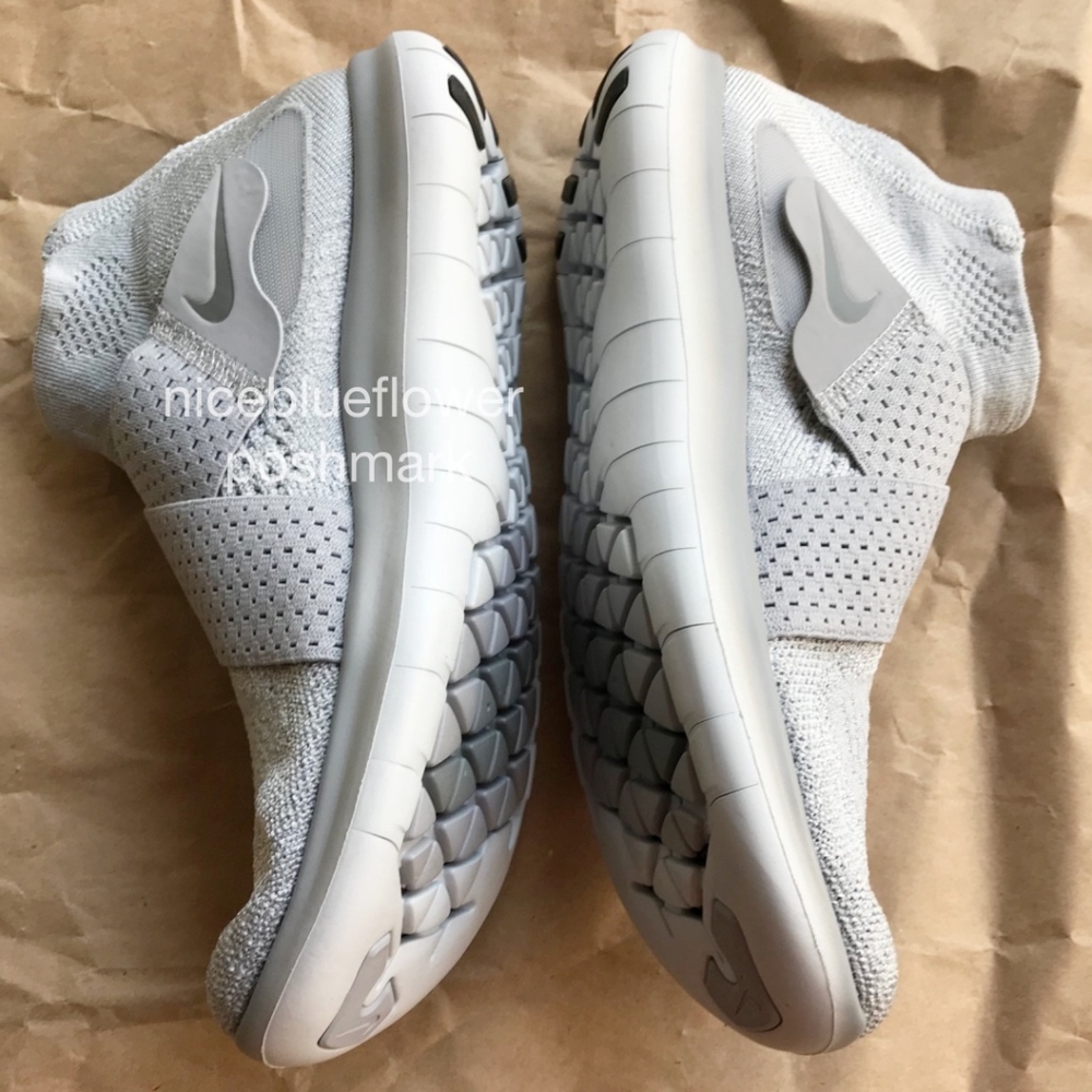 NIKE Free RN MOTION FLYKNIT NEW Grey women 7.5 - Picture 4 of 5